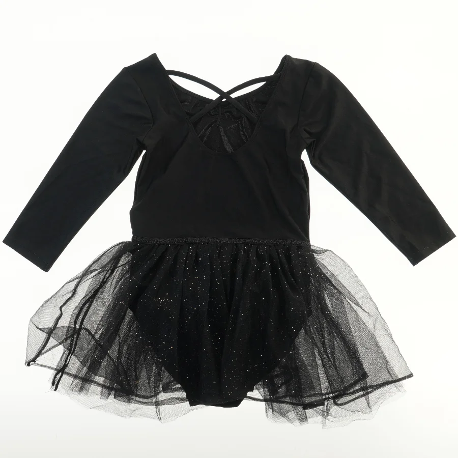 Sort balletdragt med tylskørt fra H&M (str. 134)
