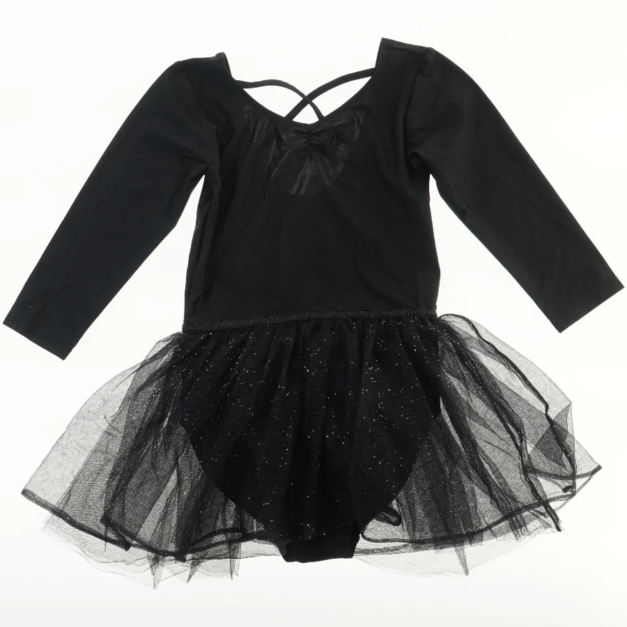 Sort balletdragt med tylskørt fra H&M (str. 134)