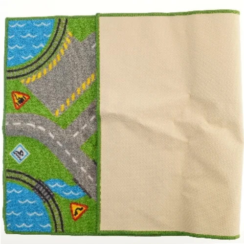 Legemåtte med vejbaner 130x75 cm (str. 130x75 cm)