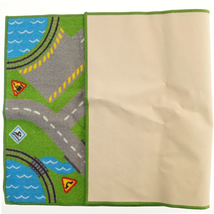 Legemåtte med vejbaner 130x75 cm (str. 130x75 cm)