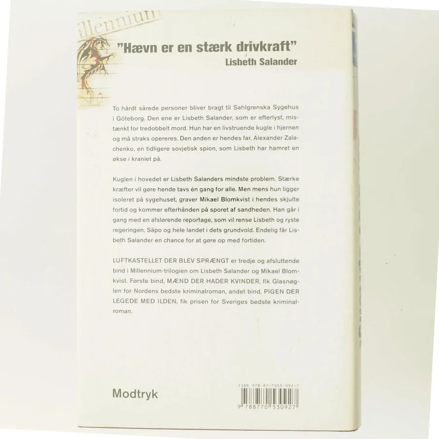 Luftkastelletderblevsprngt Stir up a Hornets' Nest of Girl. Shi Dige Larsen. the Danish Original. Hardcover](chinese Edition) af Stieg Larsson (Bog)