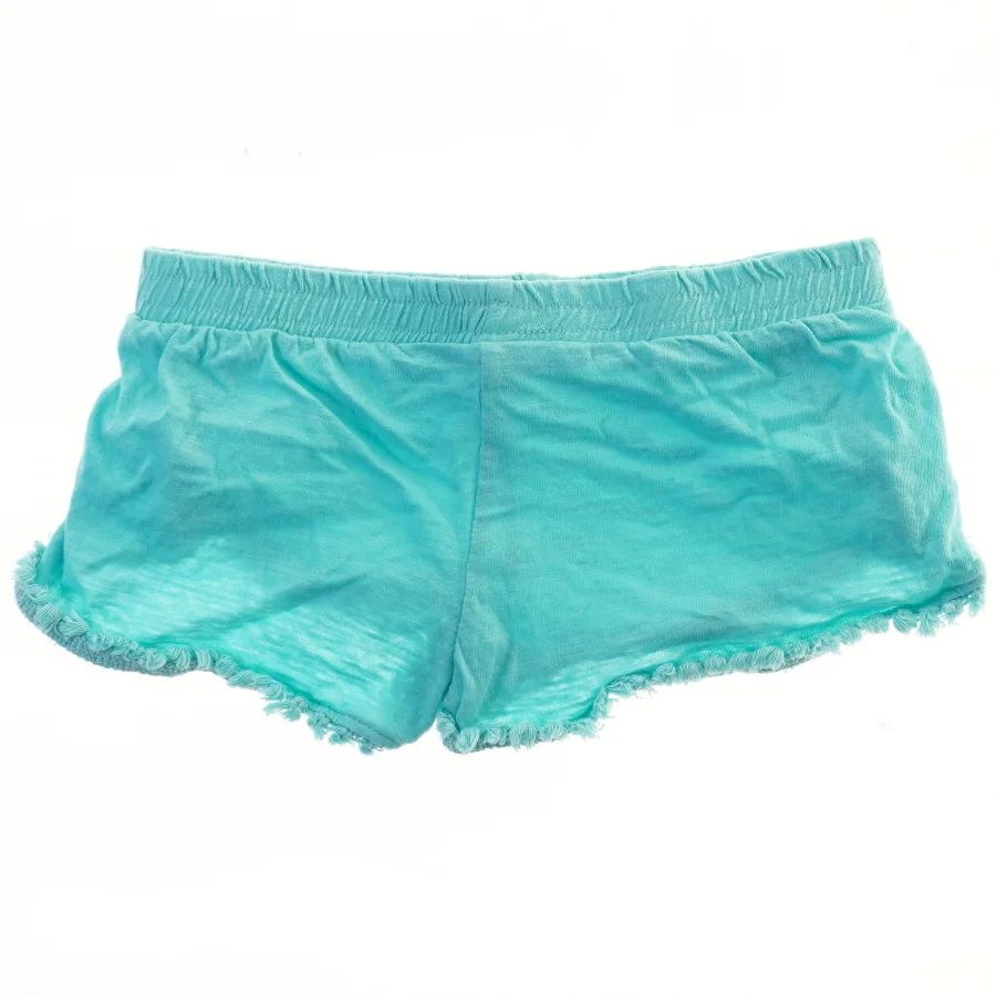 Turkise shorts med elastik og frynsekant fra Jumbo (str. 104)
