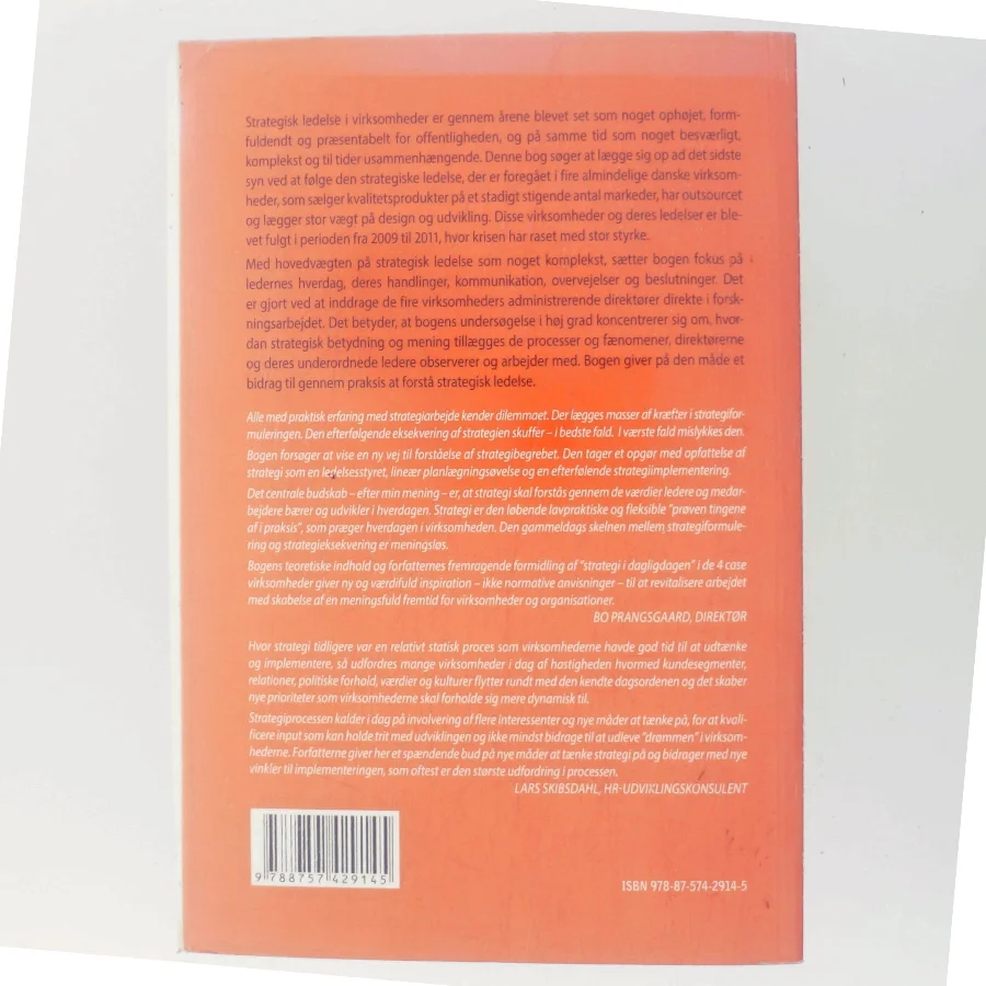 Strategisk ledelse som meningsskabende processer af Mette Vinther Larsen (Bog)