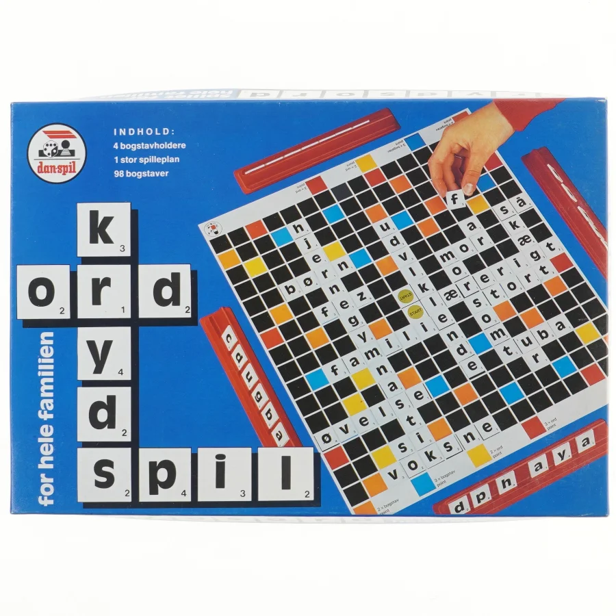 Ordkryds brætspil (str. 39x28 cm)