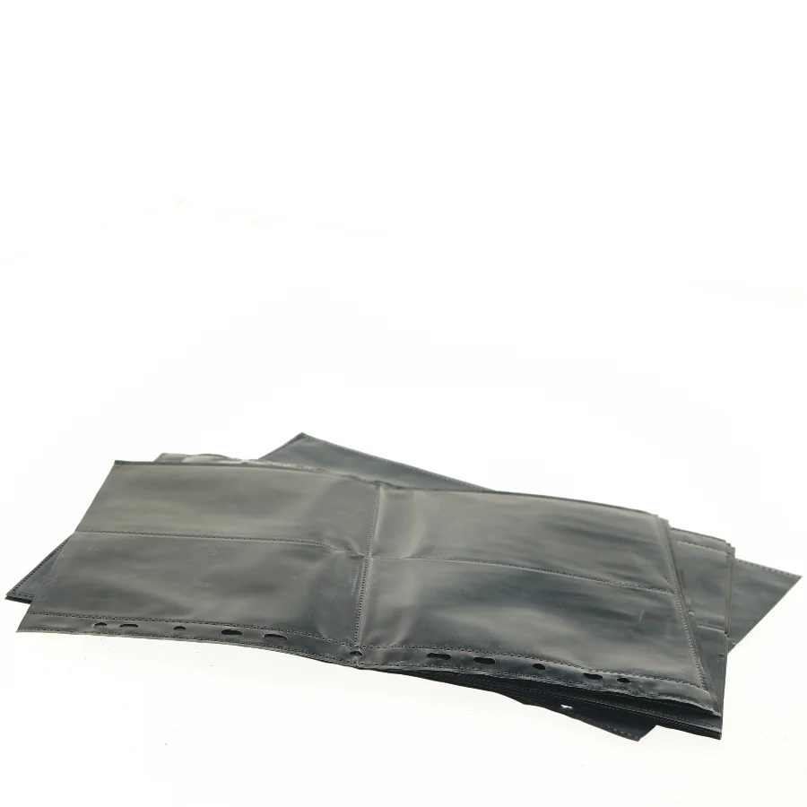 10 stk plastlommer med lommer til samlekort A4 (str. 10 stk 31,5x23,5 cm)