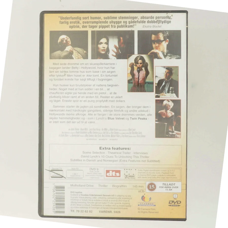 Mulholland Drive med Naomi Watts (DVD)