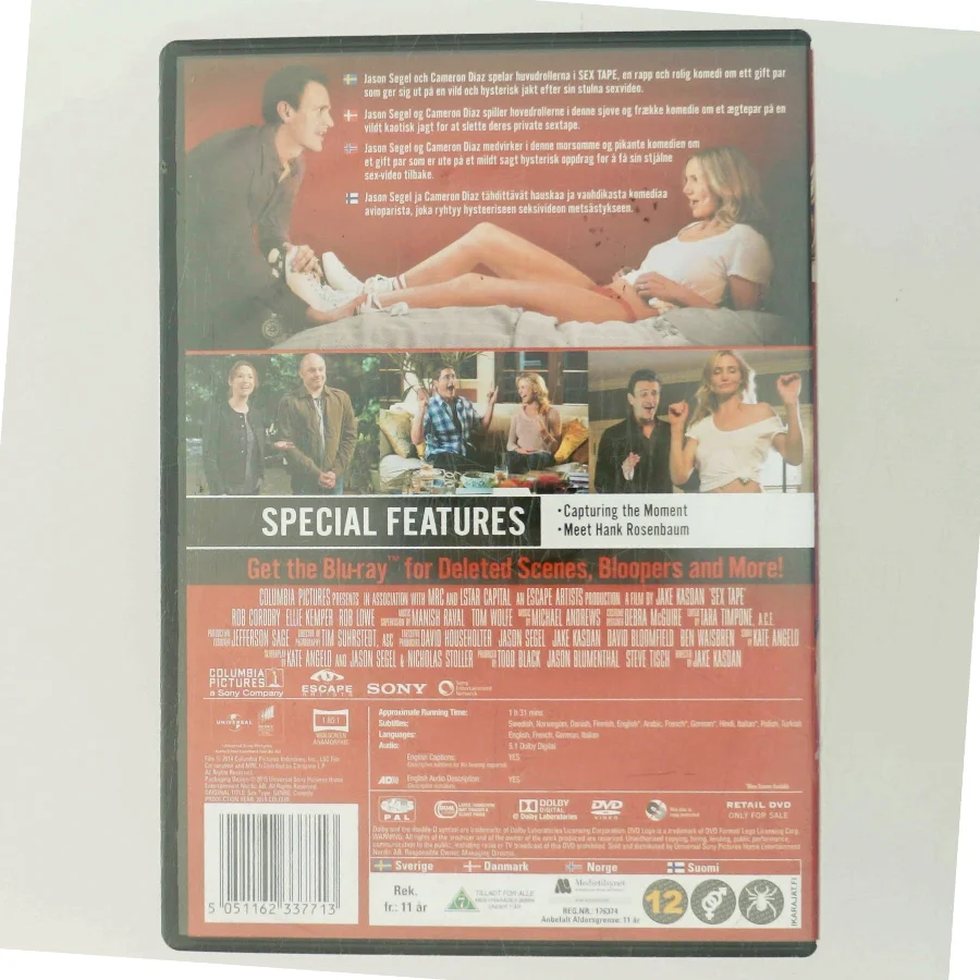 Sex Tape med Cameron Diaz (DVD)
