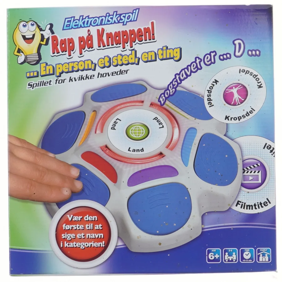 Elektronisk spil 'Rap på Knappen' (str. 27x27 cm)