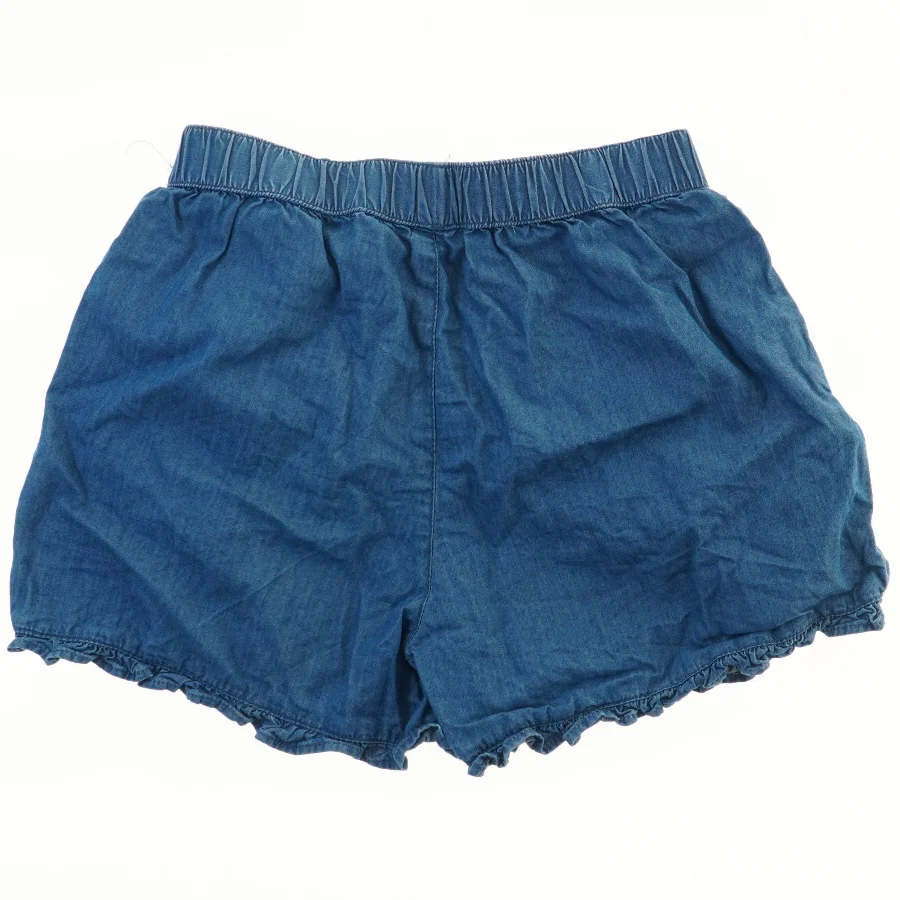 Blå shorts med elastik og flæsekant fra VRS fra VRS (str. 122)