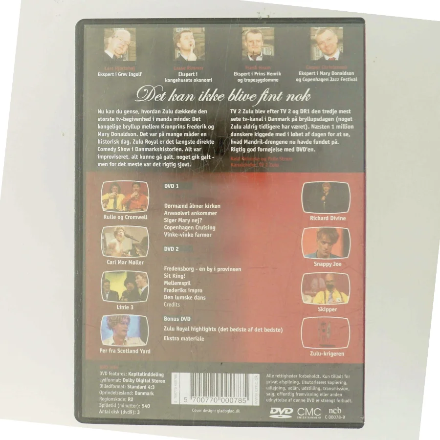 Zulu royal, det kan ikke blive fint nok med Grev Ingolf (DVD)