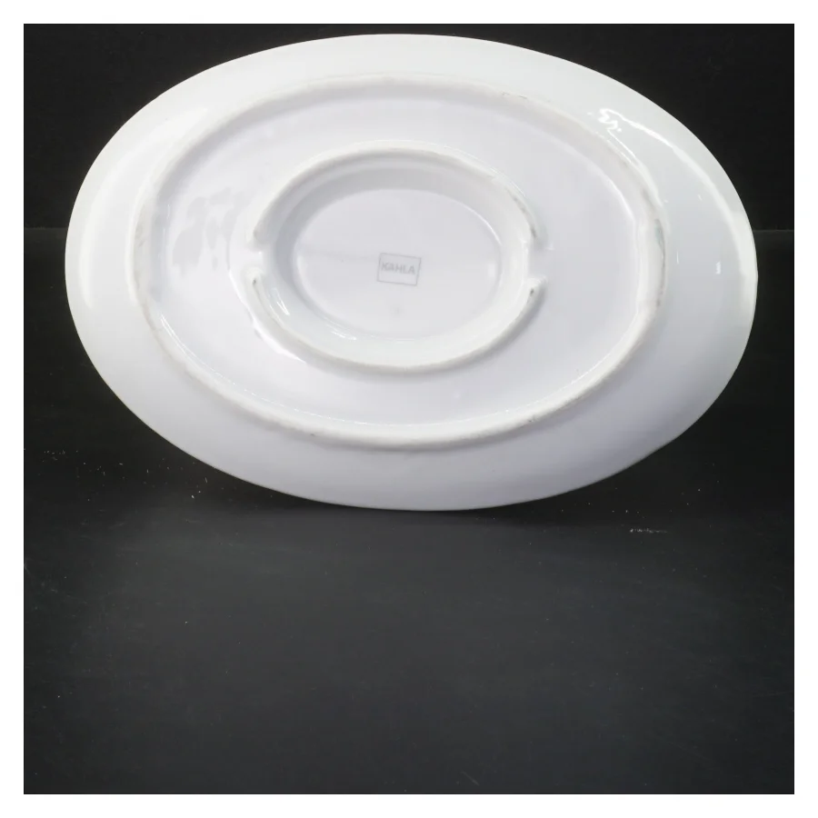 Porcelæn sovsekande med underkop fra Kahla (str. 22x15x9 cm)