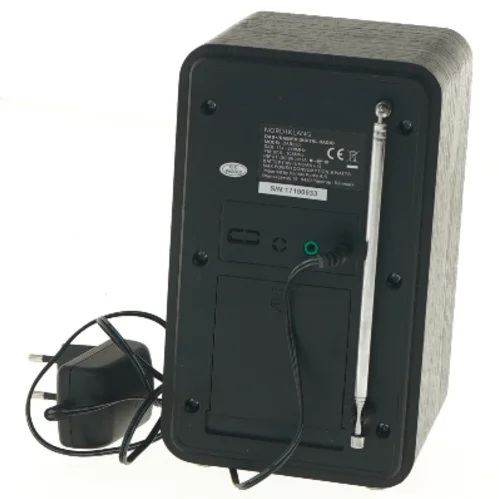 Digital radio med oplader fra Nordklang (str. 19x11x12 cm)
