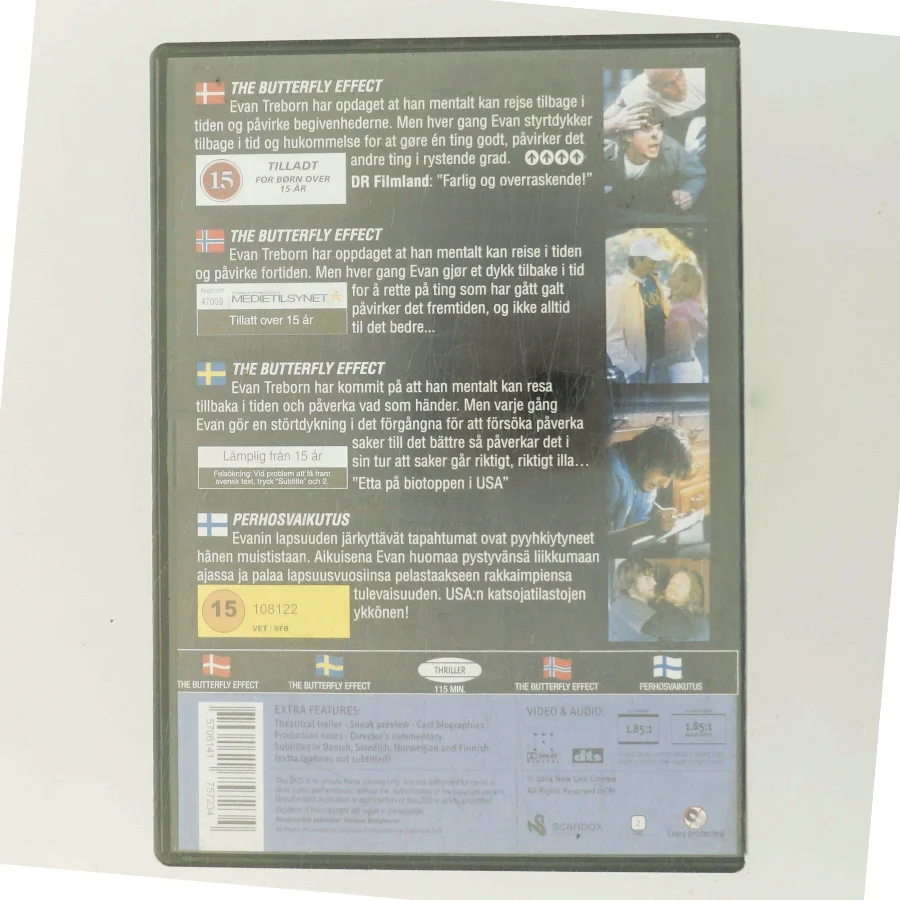 Butterfly Effect, the med Ashton Kutcher (DVD)