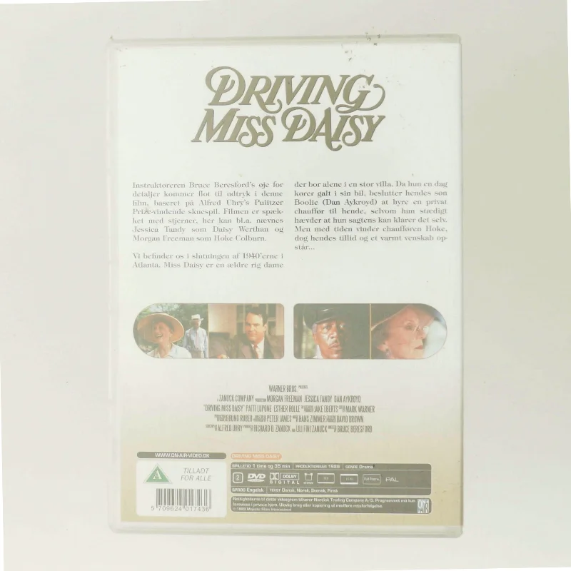 Driving Miss Daisy med Morgan Freeman (DVD)