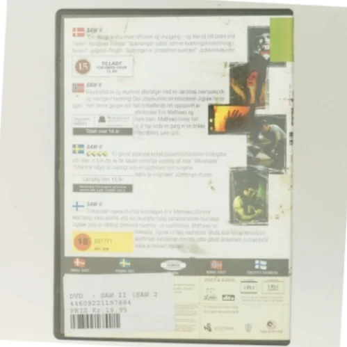 Saw II med Donnie Wahlberg (DVD)