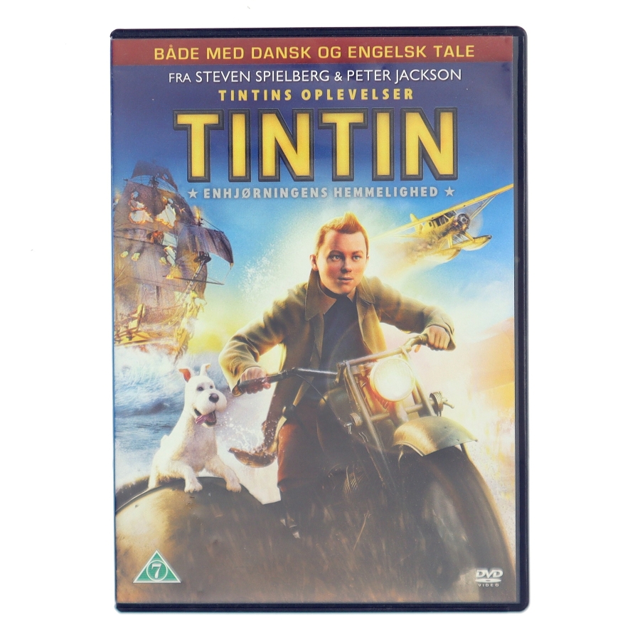 Tintin - Enhjørningens Hemmelighed med Skræddersyet stemmeværk (DVD)