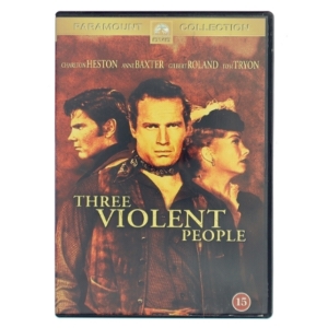 Three Violent People [dvd] med Charlton Heston (DVD)