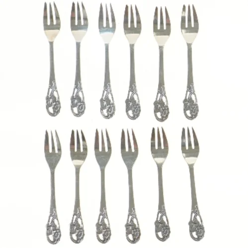 Sæt af 12 dessertgafler (str. 12 stk 15 cm)