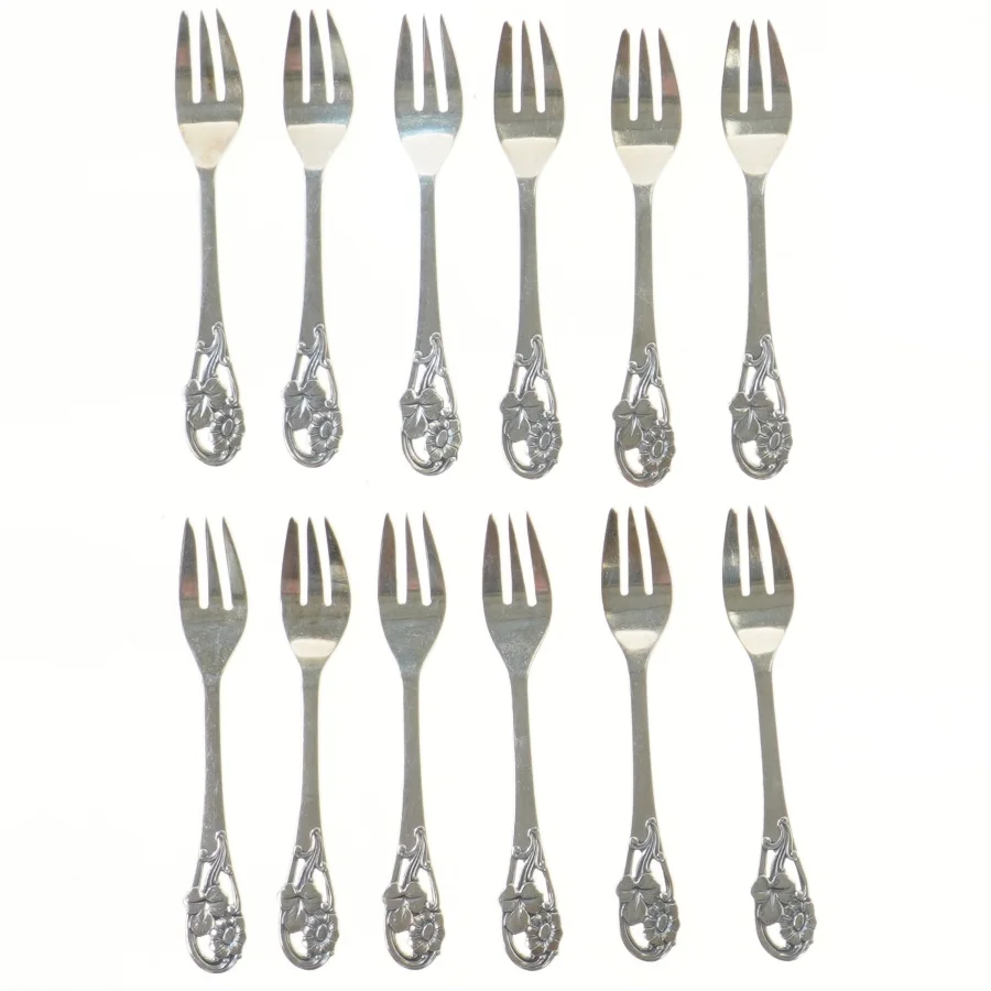 Sæt af 12 dessertgafler (str. 12 stk 15 cm)