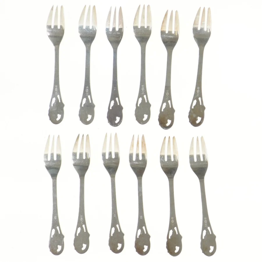 Sæt af 12 dessertgafler (str. 12 stk 15 cm)