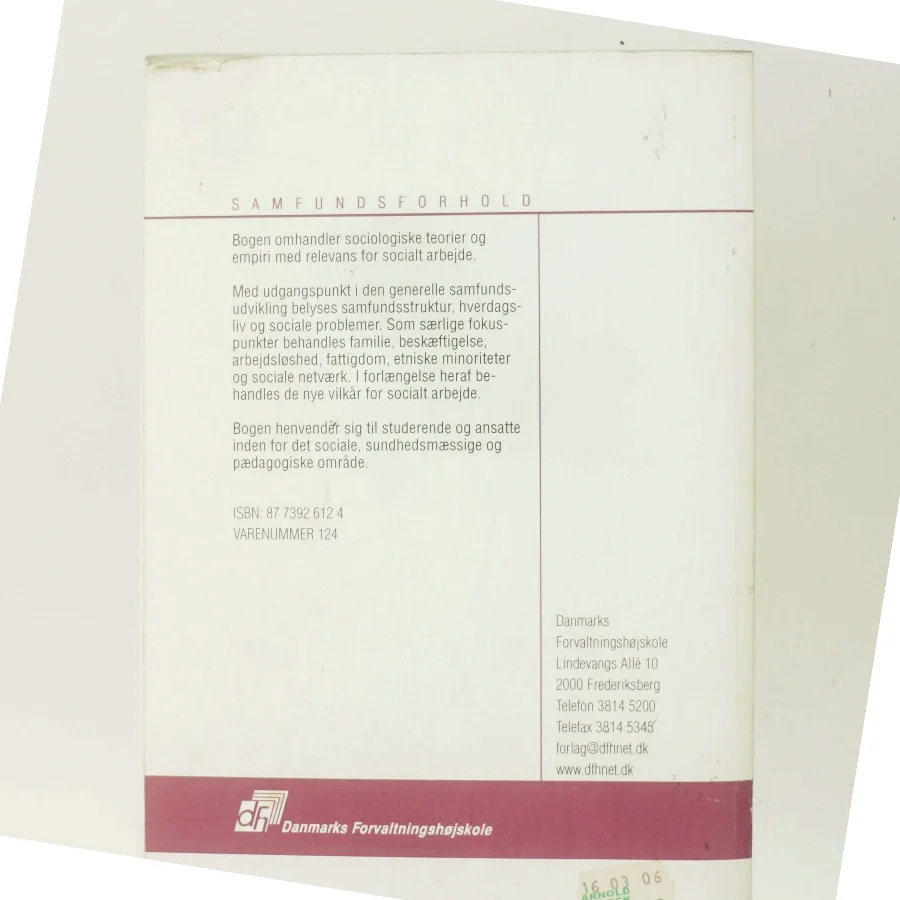 Sociologi og Socialt Arbejde (Bog)