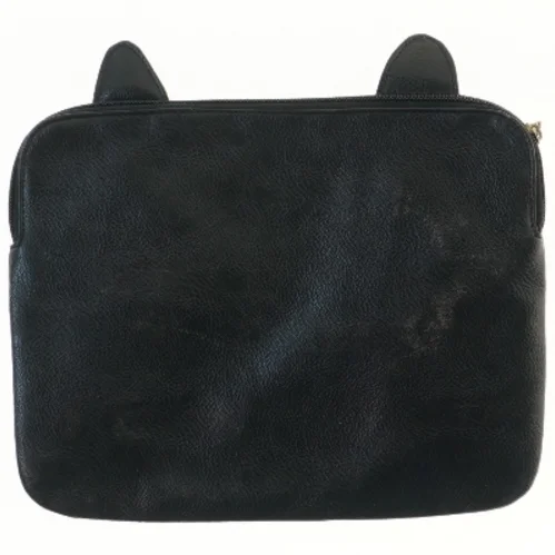 Sort taske med dyremotiv (str. 26x20,5 cm)