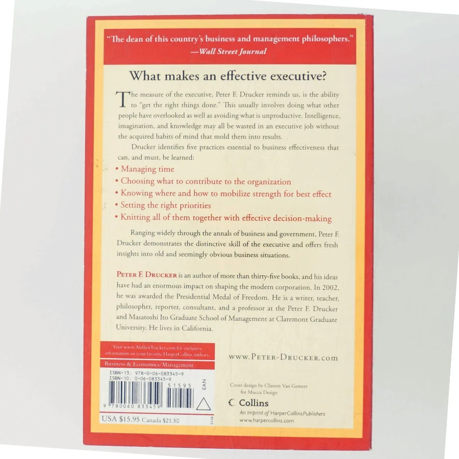 The Effective Executive af Peter F. Drucker (Bog)