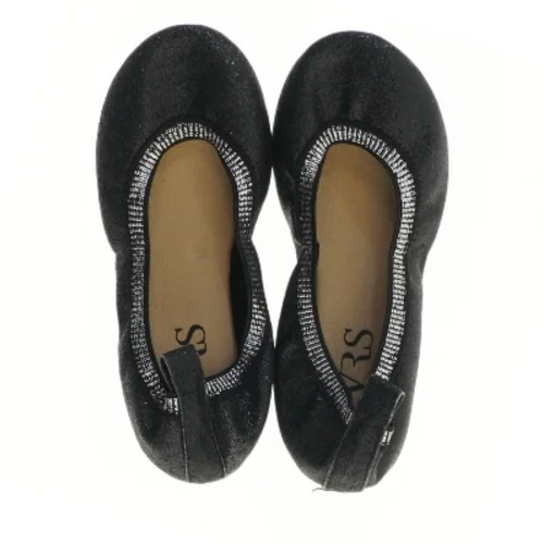 Sort skinnende ballerina sko til børn fra VRS (str. 29 )