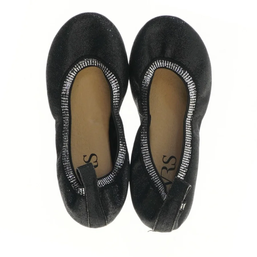 Sort skinnende ballerina sko til børn fra VRS (str. 29 )