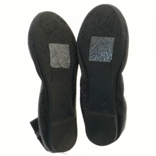 Sort skinnende ballerina sko til børn fra VRS (str. 29 )