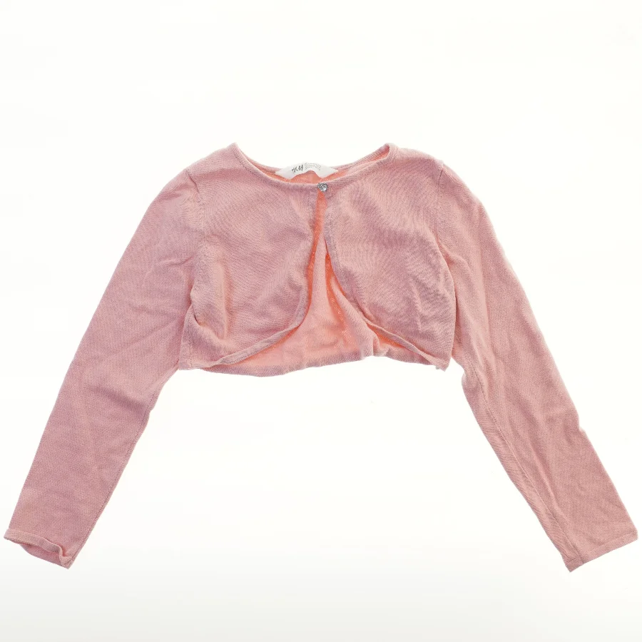 Langærmet kort cardigan fra H&M (str. 134)
