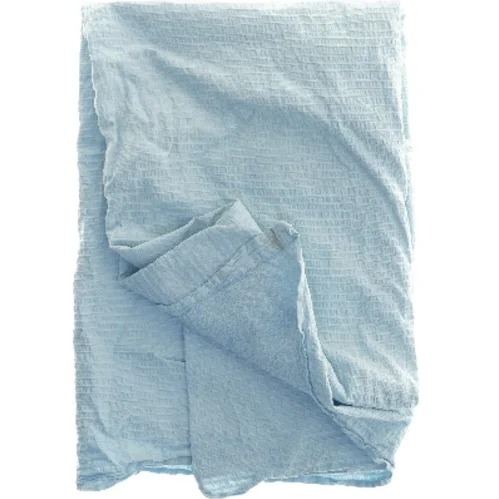 Lyseblåt sengetæppe (str. 127x216 cm)