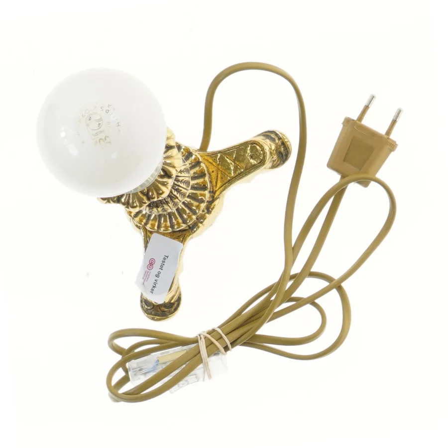 Klassisk bordlampe med pære (str. 35 cm)