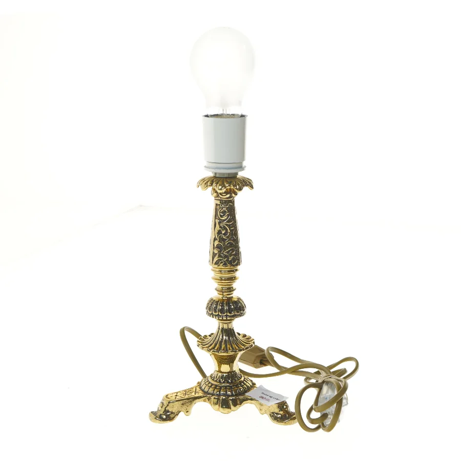 Klassisk bordlampe med pære (str. 35 cm)