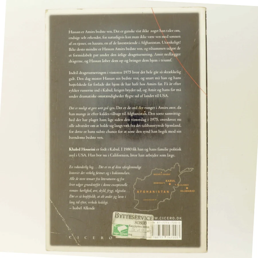 Drageløberen af Khaled Hosseini (Bog)