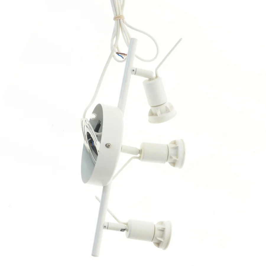 Hvid LED Væglampe med tre spots (str. 36x13 cm)