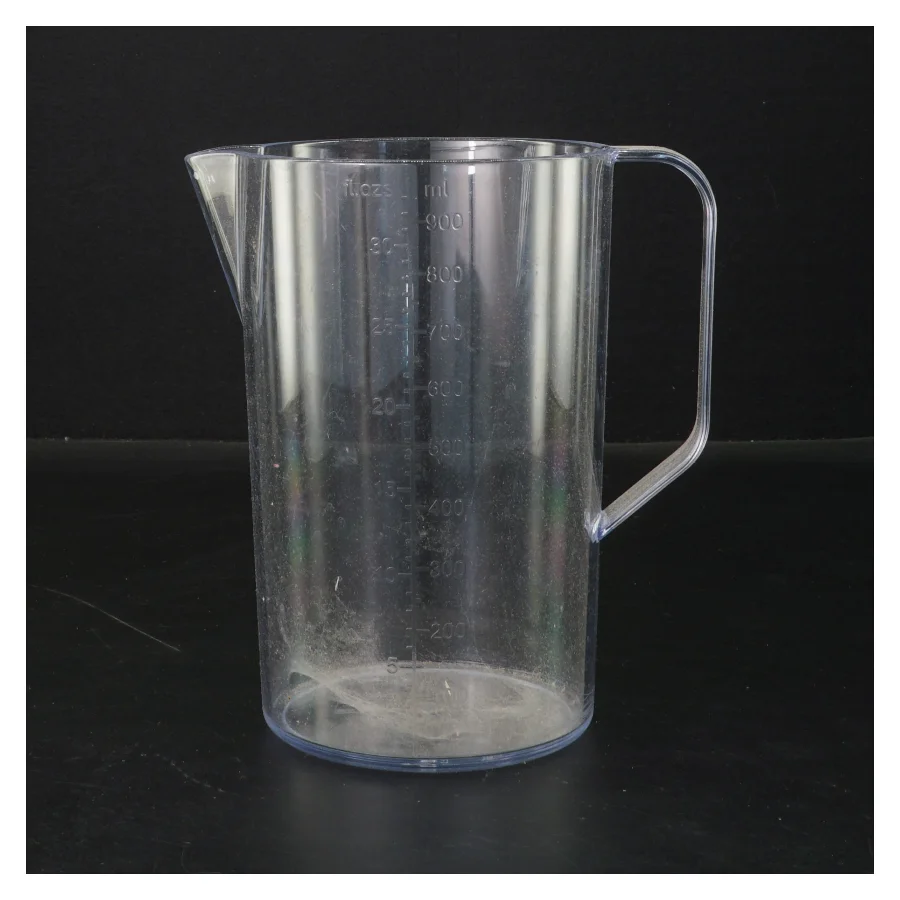 Gennemsigtig plastmålebæger (str. 16 cm)