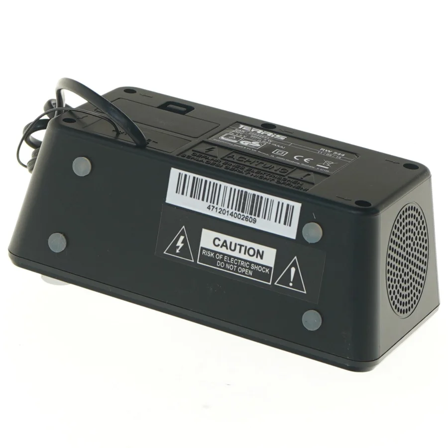 Digitalt ur med radio fra Terra (str. 17x9x7 cm)