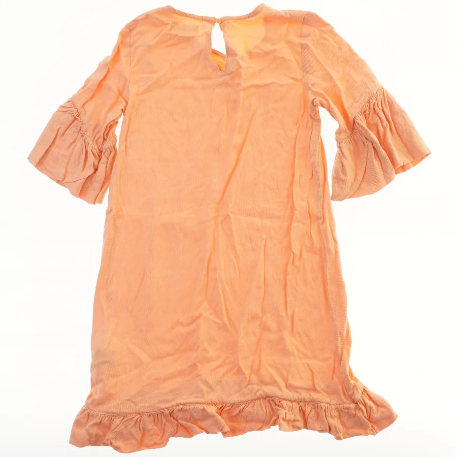 Orange kjole med flæser fra H&M (str. 134)