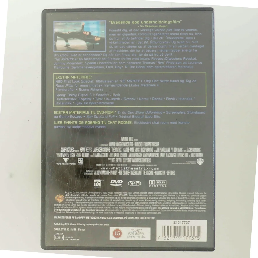 MATRIX, THE med Keanu Reeves (DVD)