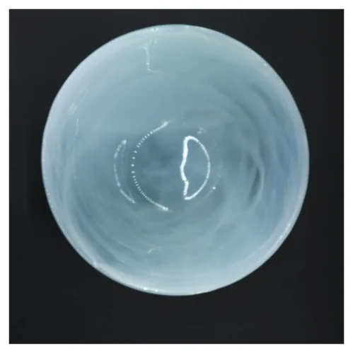 Lyseblå glasskål Ø21,5 cm (str. Ø 21,5 cm)