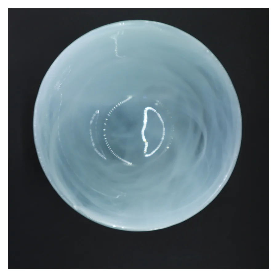 Lyseblå glasskål Ø21,5 cm (str. Ø 21,5 cm)
