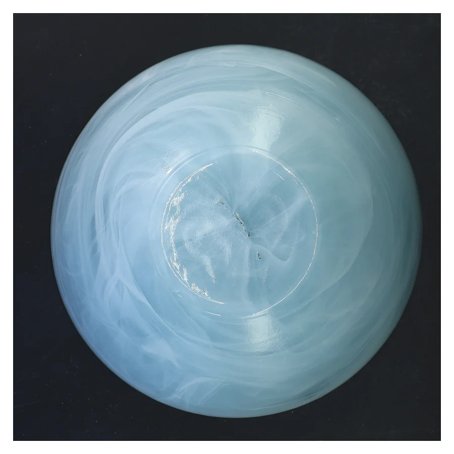 Lyseblå glasskål Ø21,5 cm (str. Ø 21,5 cm)