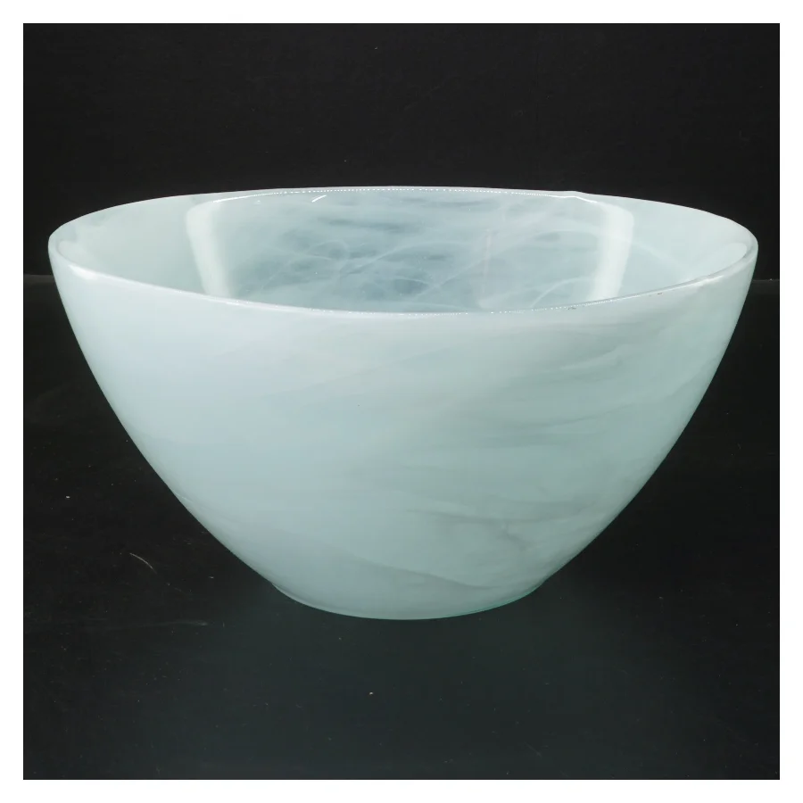 Lyseblå glasskål Ø21,5 cm (str. Ø 21,5 cm)