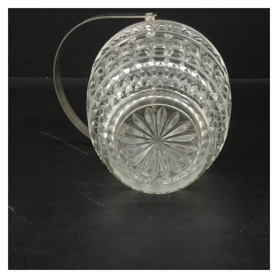 Glas iskøler med håndtag (str. 14x12 cm)