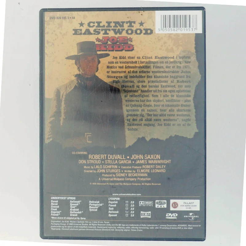 Joe Kidd med Clint Eastwood (DVD)