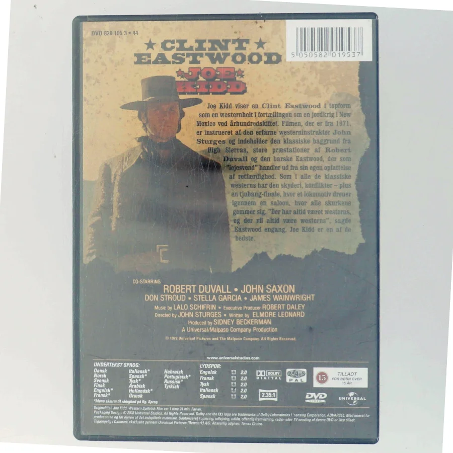 Joe Kidd med Clint Eastwood (DVD)