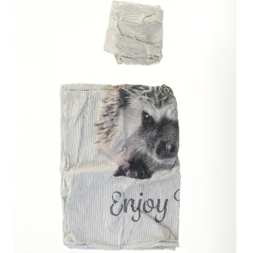 Dynebetræk med pindsvinemotiv (str. 128x89 & 45x38 cm)