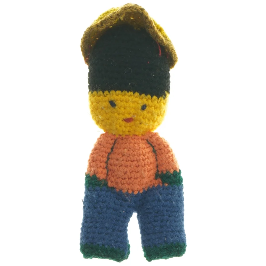 Hæklet dukke (str. 16,5 cm)