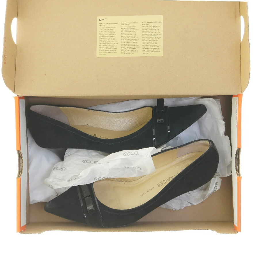 Sorte kittede hæle (størrelse 39) fra Peter Kaiser (str. 39 )